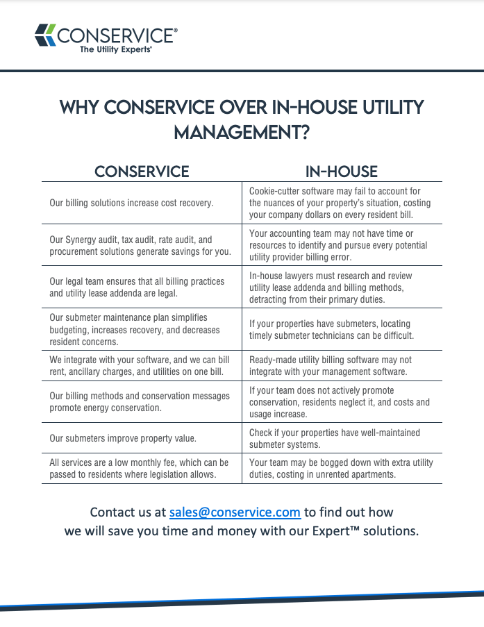 Why Conservice?
